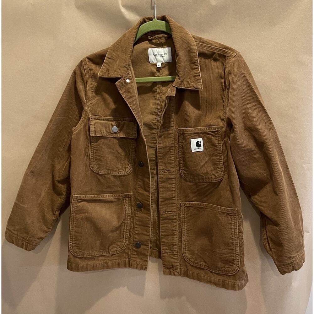 Carhartt WIP Womens Michigan Hamilton Chore Jacket Medium Brown Corduroy - Picture 6 of 15